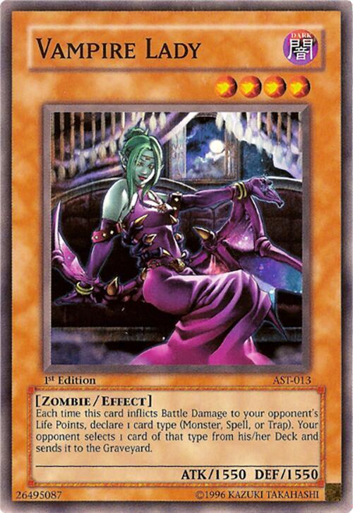 Vampire Lady AST-013 card from Ancient Sanctuary