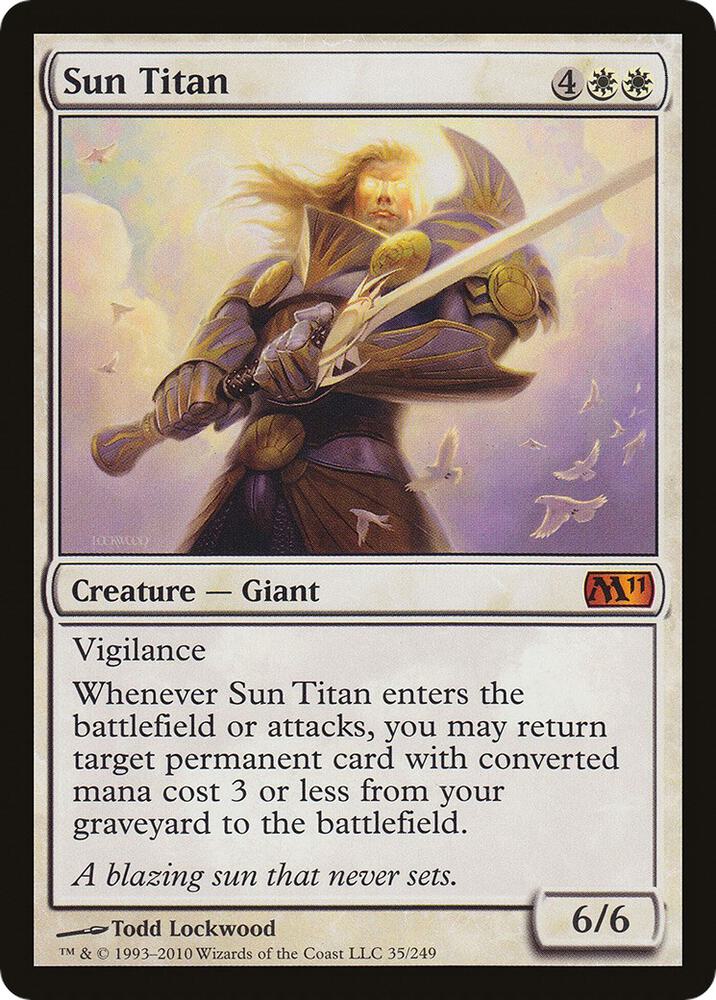 Sun Titan (M11) 35 card from Oversize Cards