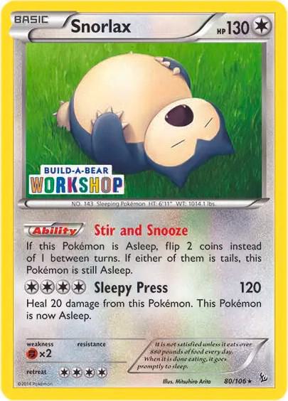 Snorlax - 80/106 (Build-a-Bear Workshop Exclusive) 080/106 card from Miscellaneous Cards & Products
