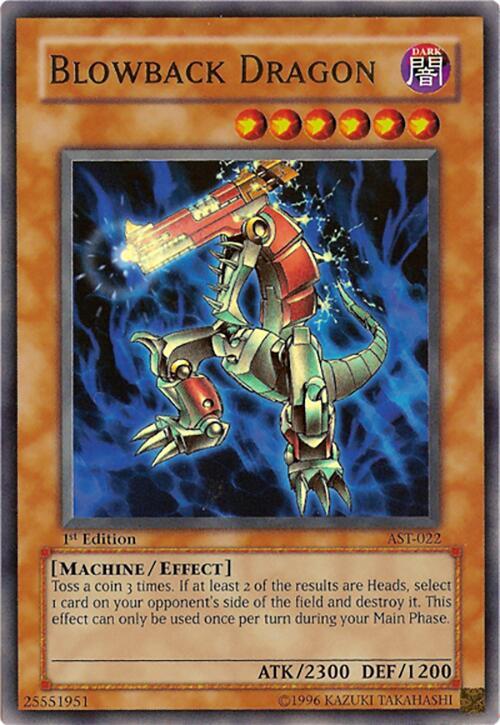 Blowback Dragon AST-022 card from Ancient Sanctuary