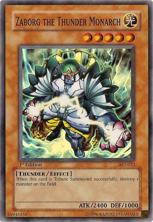 Zaborg the Thunder Monarch AST-023 card from Ancient Sanctuary