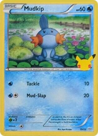 Mudkip - 19/25 019/025 card from McDonald's 25th Anniversary Promos