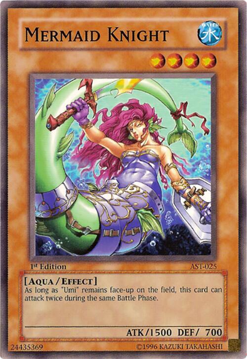 Mermaid Knight AST-025 card from Ancient Sanctuary