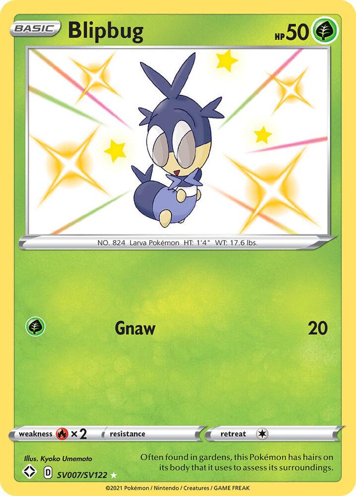 Blipbug SV007/SV122 card from Shining Fates: Shiny Vault