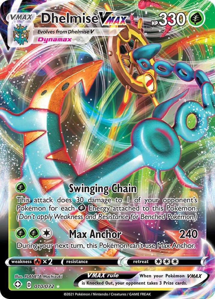 Dhelmise VMAX 010/072 card from Shining Fates