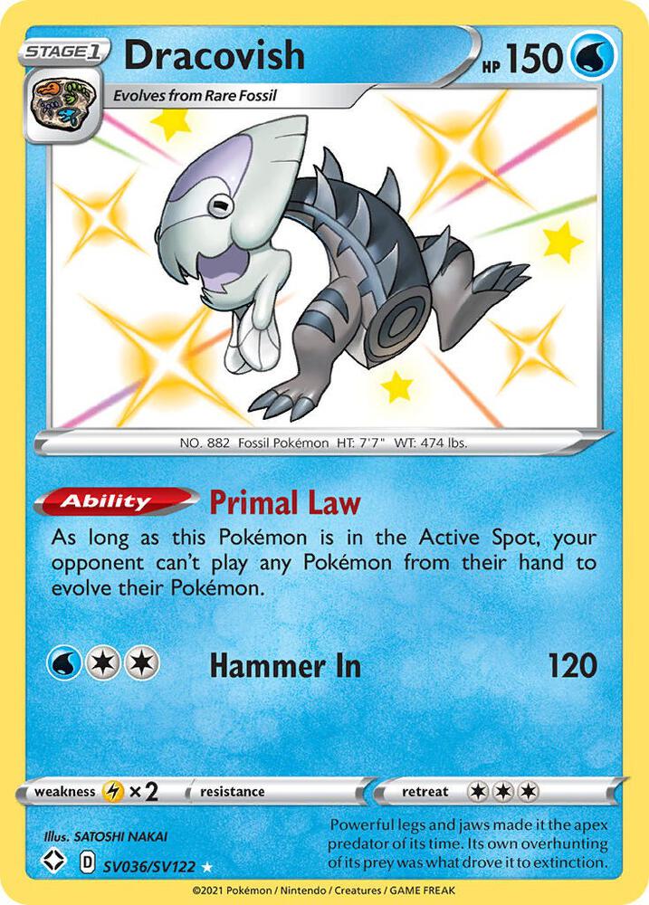 Dracovish SV036/SV122 card from Shining Fates: Shiny Vault