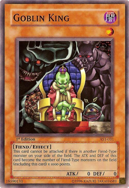 Goblin King AST-031 card from Ancient Sanctuary