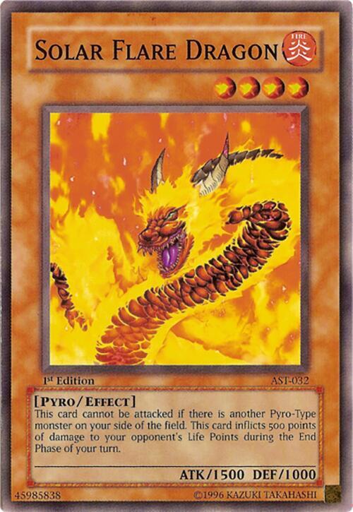 Solar Flare Dragon AST-032 card from Ancient Sanctuary