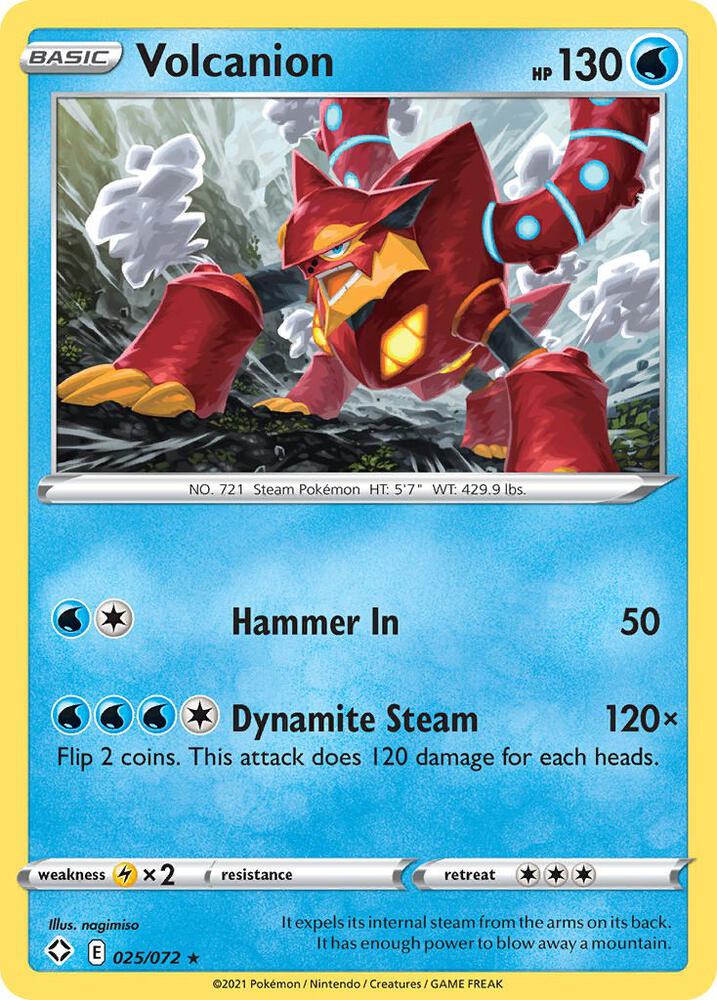 Volcanion 025/072 card from Shining Fates