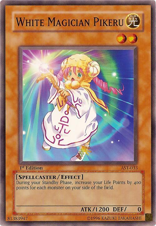 White Magician Pikeru AST-033 card from Ancient Sanctuary