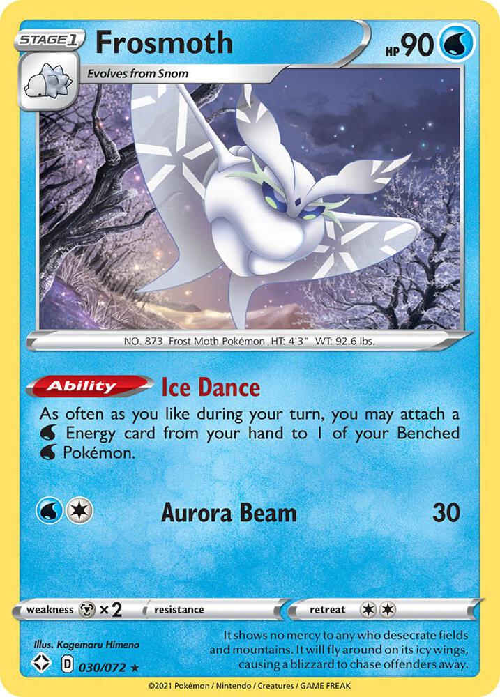 Frosmoth 030/072 card from Shining Fates