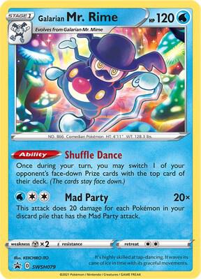 Galarian Mr. Rime SWSH079 card from SWSH: Sword & Shield Promo Cards
