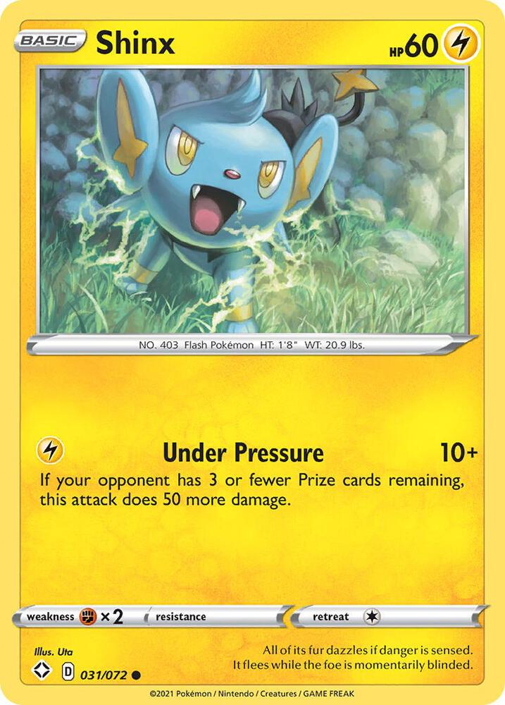 Shinx 031/072 card from Shining Fates