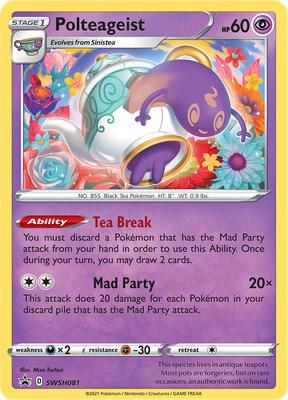 Polteageist SWSH081 card from SWSH: Sword & Shield Promo Cards