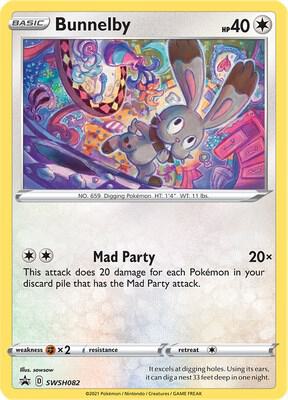 Bunnelby SWSH082 card from SWSH: Sword & Shield Promo Cards