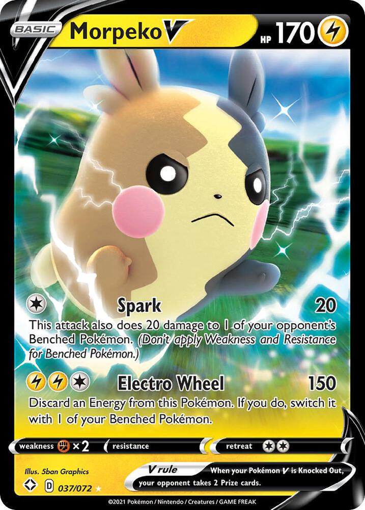 Morpeko V 037/072 card from Shining Fates