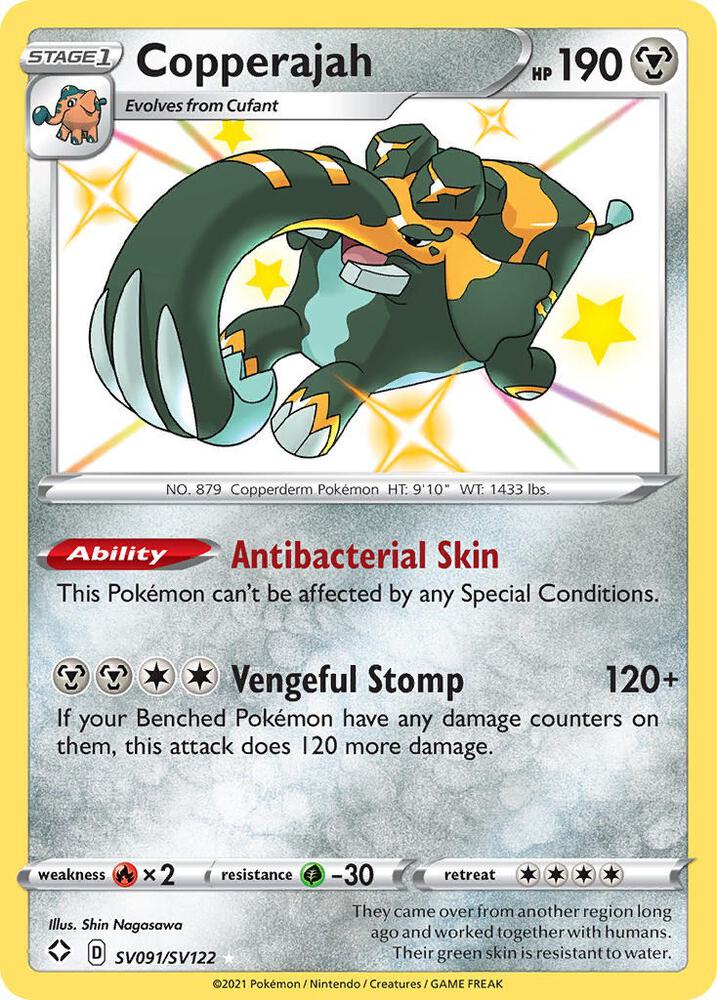 Copperajah SV091/SV122 card from Shining Fates: Shiny Vault