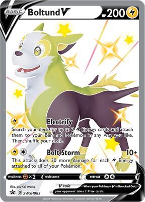 Boltund V SWSH085 card from SWSH: Sword & Shield Promo Cards