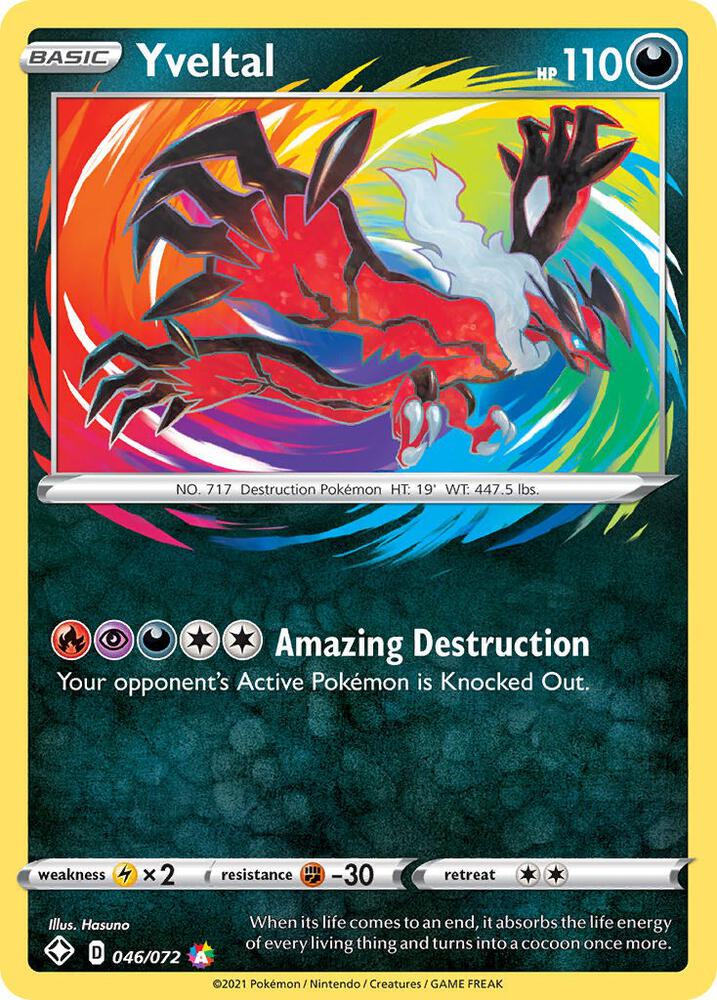 Yveltal 046/072 card from Shining Fates
