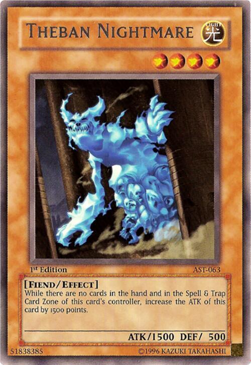 Theban Nightmare AST-063 card from Ancient Sanctuary