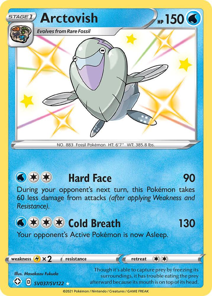 Arctovish SV037/SV122 card from Shining Fates: Shiny Vault