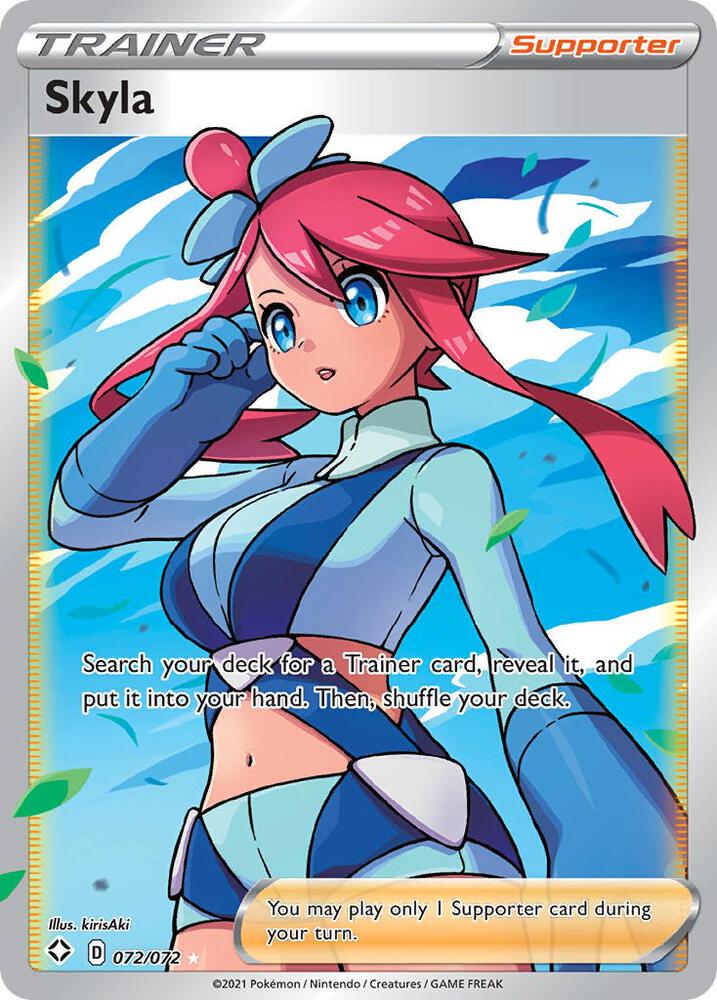 Skyla (Full Art) 072/072 card from Shining Fates