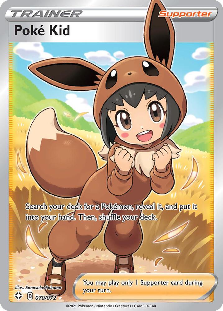 Poke Kid (Full Art) 070/072 card from Shining Fates