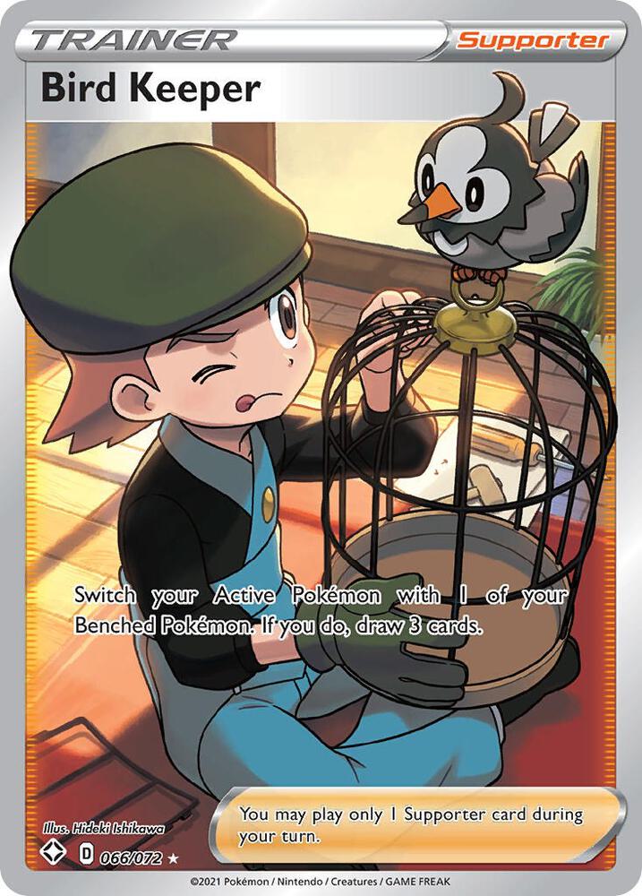 Bird Keeper (Full Art) 066/072 card from Shining Fates