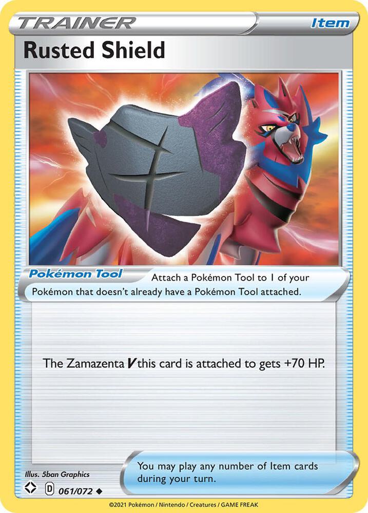 Rusted Shield 061/072 card from Shining Fates