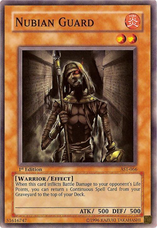 Nubian Guard AST-066 card from Ancient Sanctuary