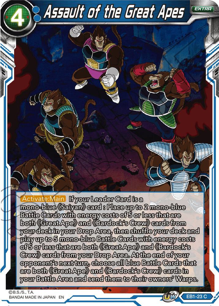 Assault of the Great Apes EB1-23 card from Battle Evolution Booster