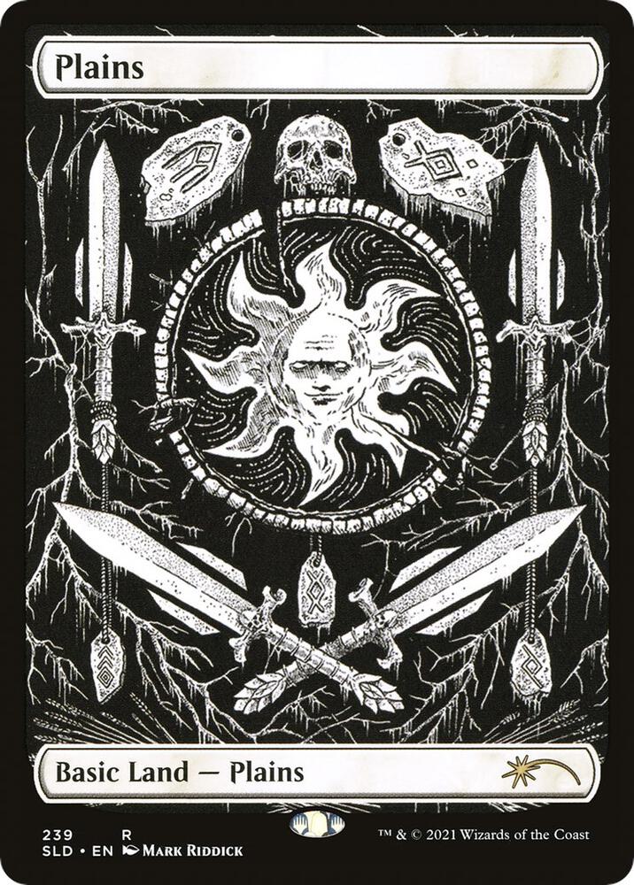 Plains (Crushing Brutality) 239 card from Secret Lair Drop Series
