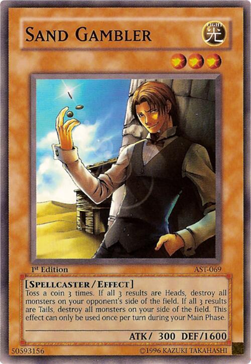 Sand Gambler AST-069 card from Ancient Sanctuary