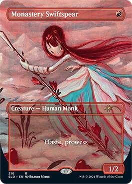 Monastery Swiftspear 216 card from Secret Lair Drop Series