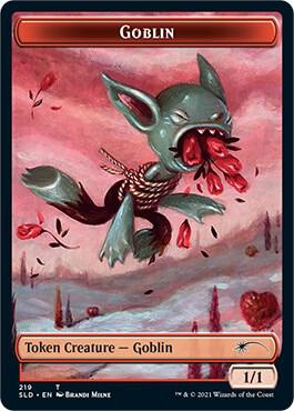 Goblin Token 219 card from Secret Lair Drop Series