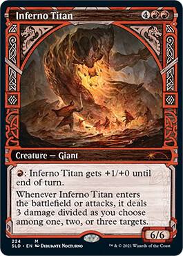 Inferno Titan 224 card from Secret Lair Drop Series