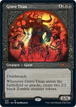 Grave Titan 223 card from Secret Lair Drop Series