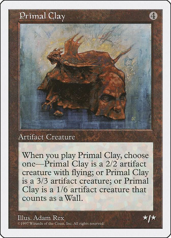 Primal Clay card from Fifth Edition
