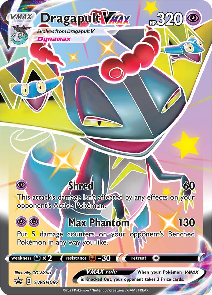 Dragapult VMAX SWSH097 card from SWSH: Sword & Shield Promo Cards