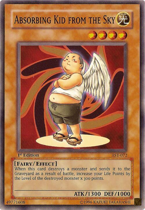 Absorbing Kid from the Sky AST-072 card from Ancient Sanctuary