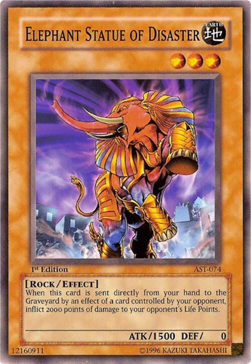 Elephant Statue of Disaster AST-074 card from Ancient Sanctuary