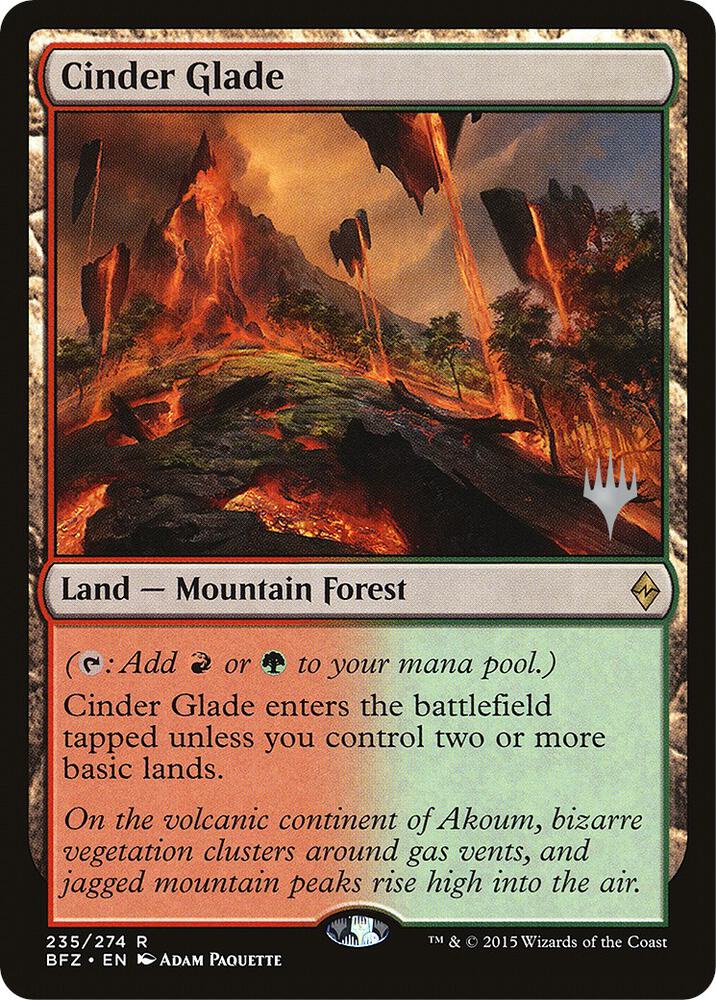 Cinder Glade 235 card from Promo Pack: Kaldheim