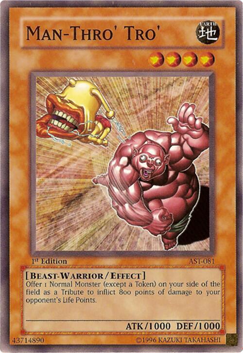 Man-Thro' Tro' AST-081 card from Ancient Sanctuary