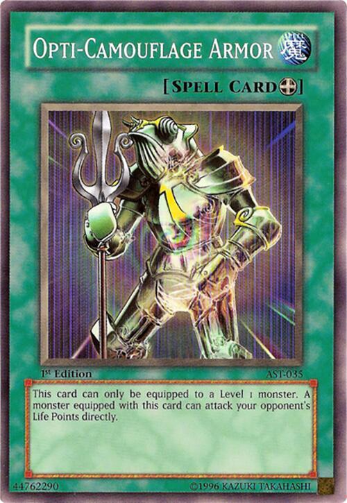 Opti-Camouflage Armor AST-035 card from Ancient Sanctuary