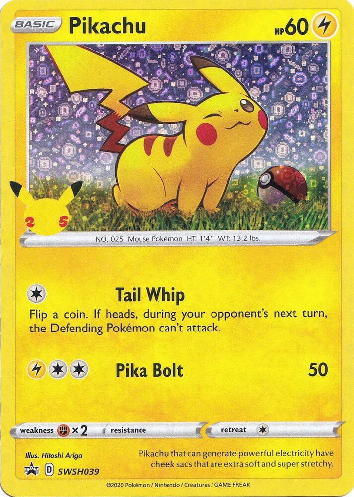 Pikachu (General Mills) SWSH039 card from Miscellaneous Cards & Products