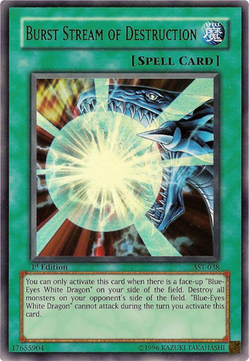 Burst Stream of Destruction AST-038 card from Ancient Sanctuary