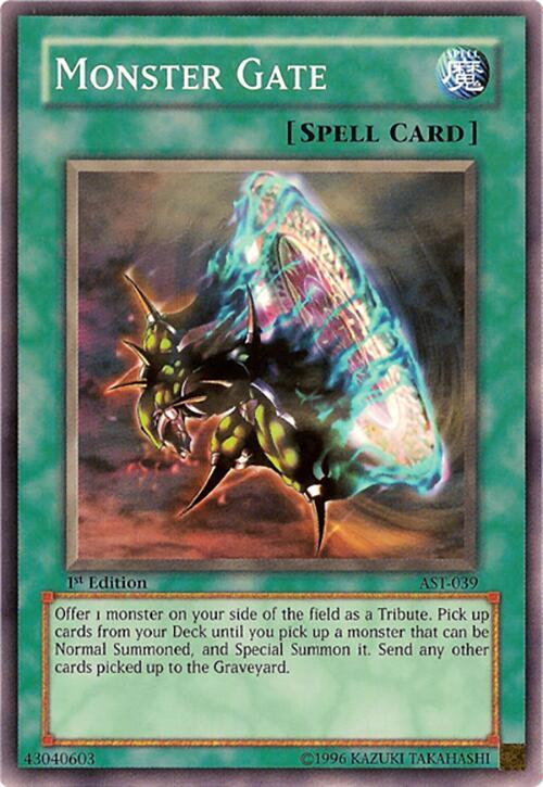 Monster Gate AST-039 card from Ancient Sanctuary