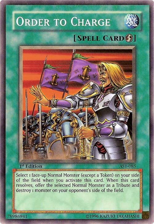 Order to Charge AST-085 card from Ancient Sanctuary