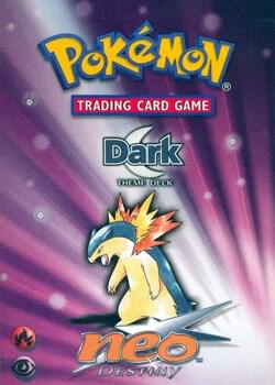 Neo Destiny Theme Deck - "Dark" card from Neo Destiny