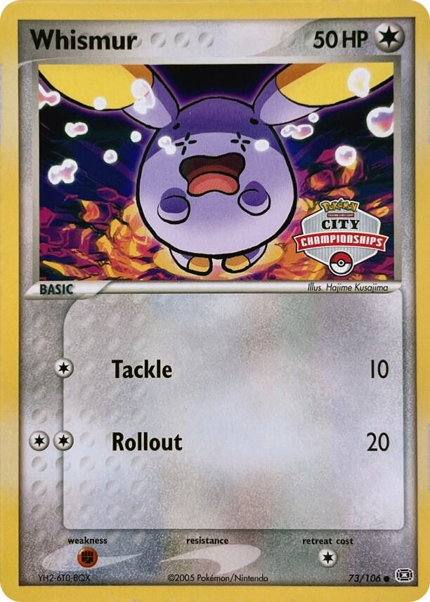 Whismur - 73/106 (City Championships) 073/106 card from League & Championship Cards